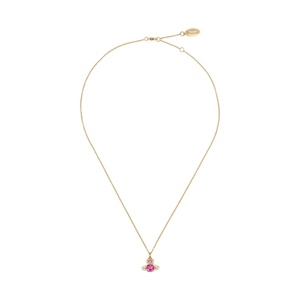 Vivienne Westwood Women's Pink Necklaces, One Size, Ismene Drop Pendant Necklace