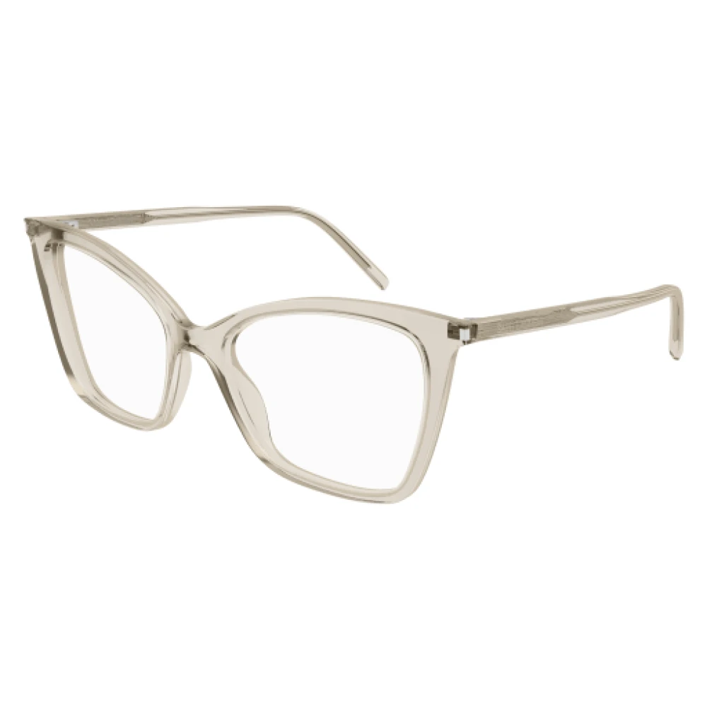 Saint Laurent Unisex Beige Cat Eye Optical Glasses