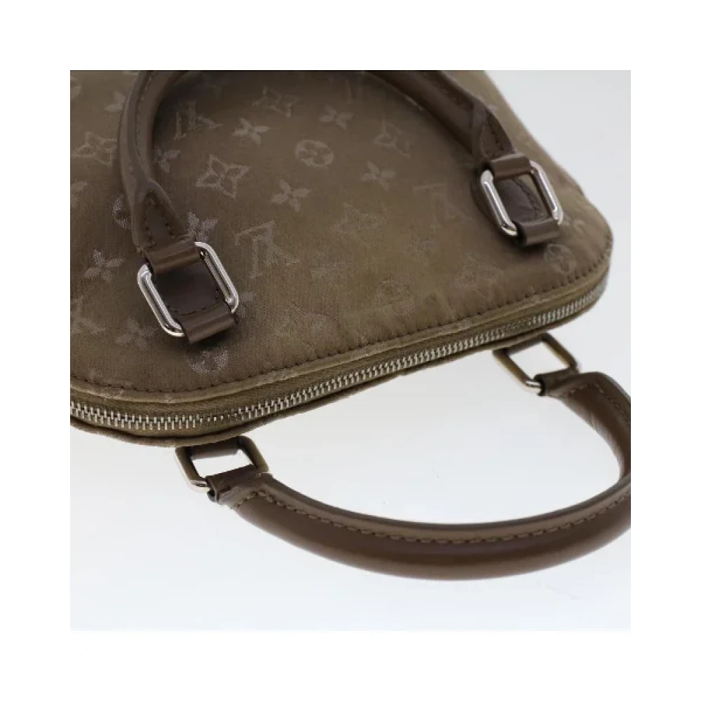 Louis Vuitton Vintage Pre-owned Satin handbags Gray Dames