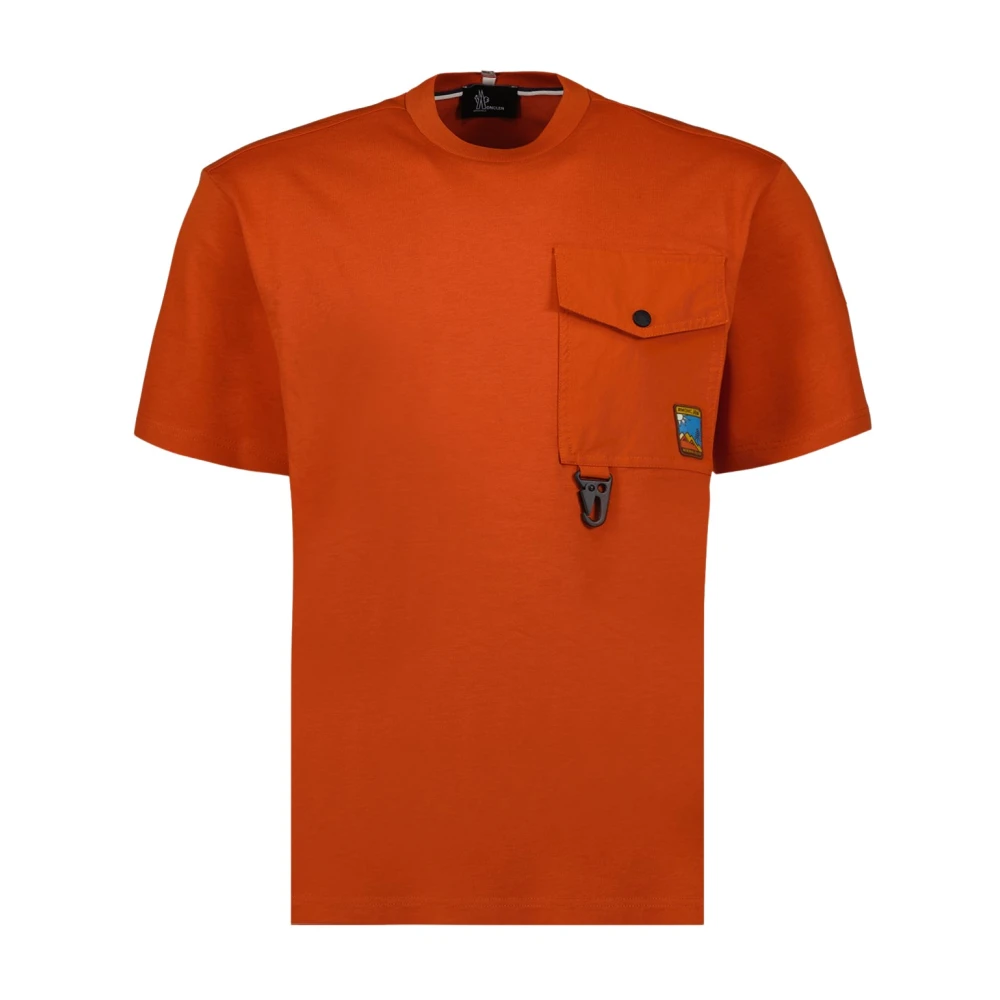 Moncler T-Shirts Orange Heren