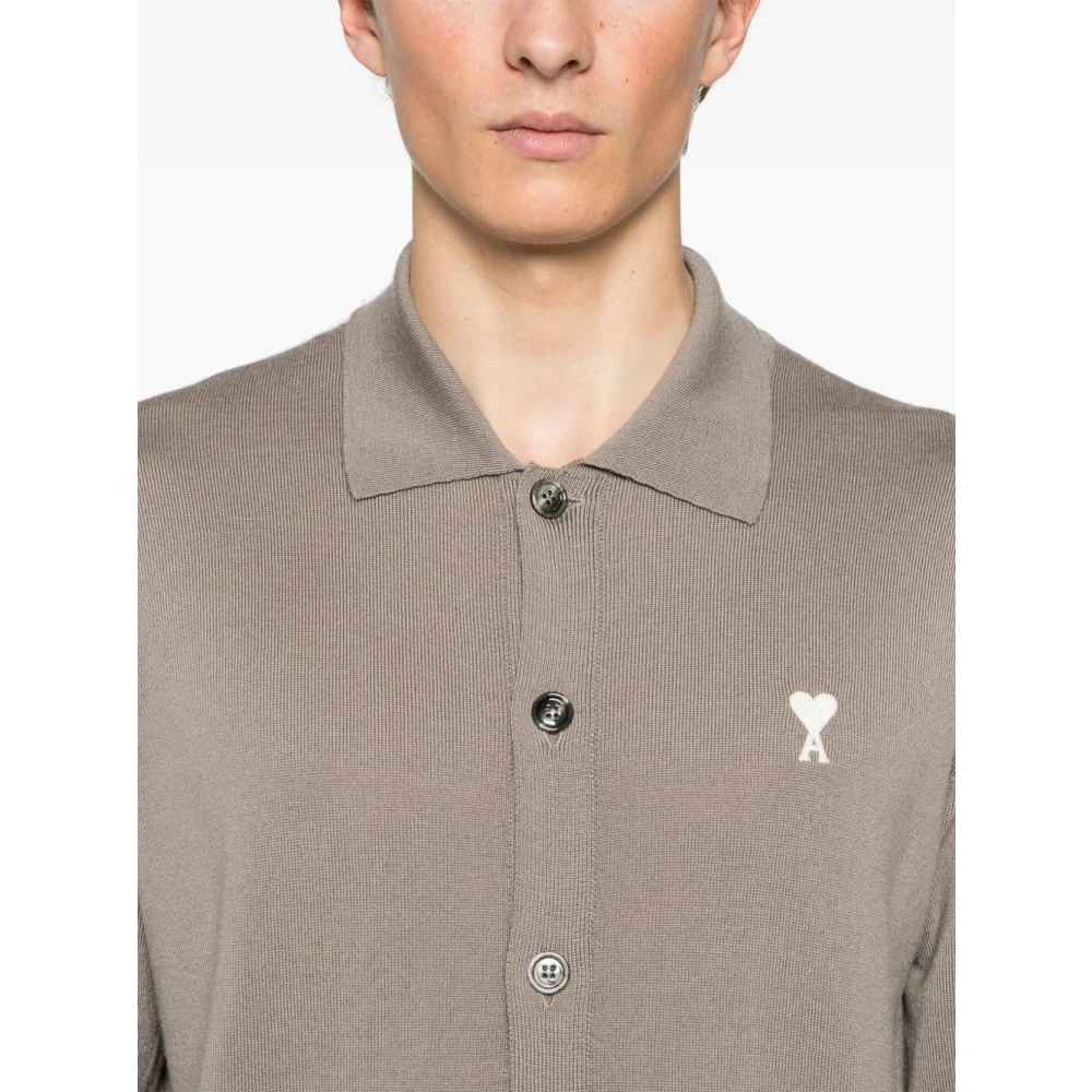 Ami Paris Witte Cardigan met ADC Design Gray Heren