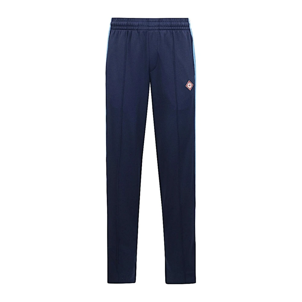 Casablanca Men's Blue Pique Track Trousers - Sweatpants - L - Trousers