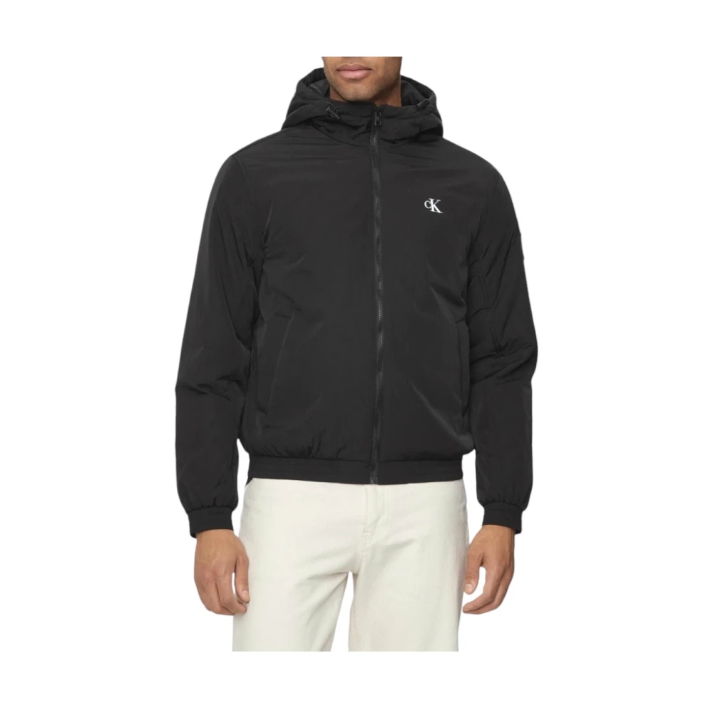 Calvin Klein Stijlvolle Jas voor Mannen Black Heren