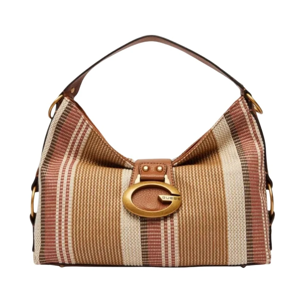 Guess Women's Brown Camden Shoulder Bag - Shoulder Bags - One Size - Bags