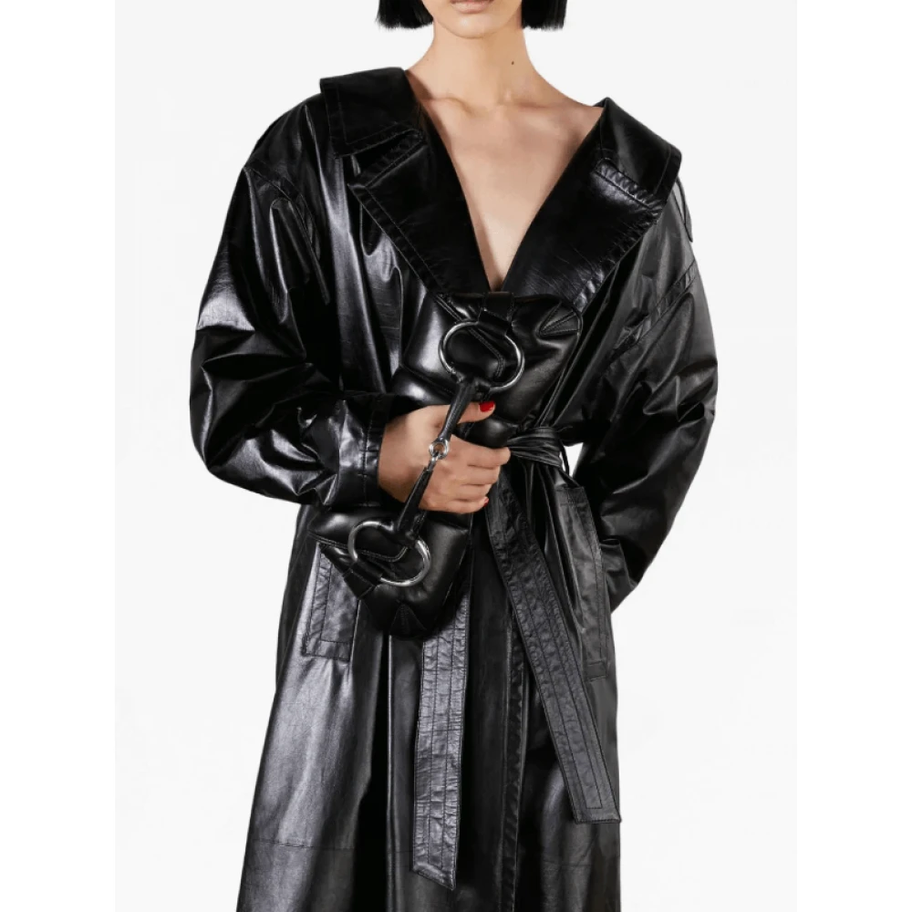 Gucci Gewatteerde Horsebit Kettingtas Black Dames