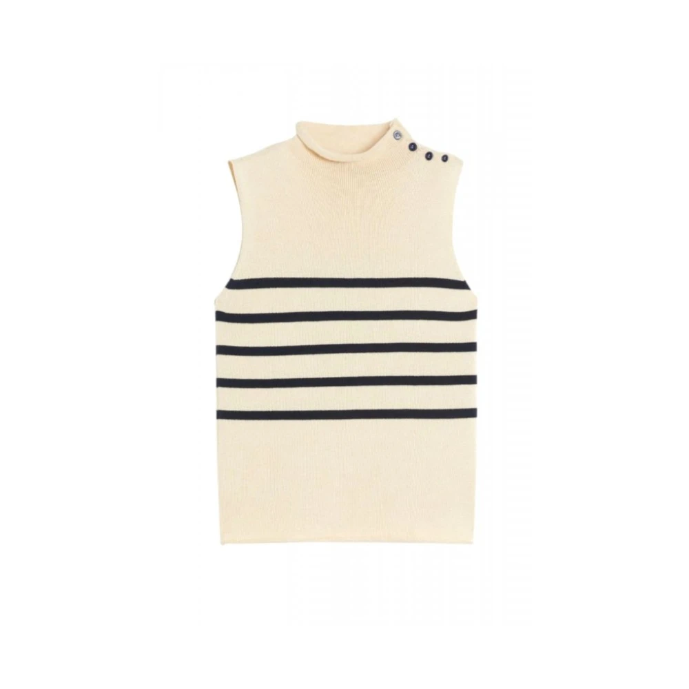 Weekend Max Mara Vrouw Beige Truien & Vesten Dames, M, Max Mara Weekend - Truien > Truien Met Ronde Hals
