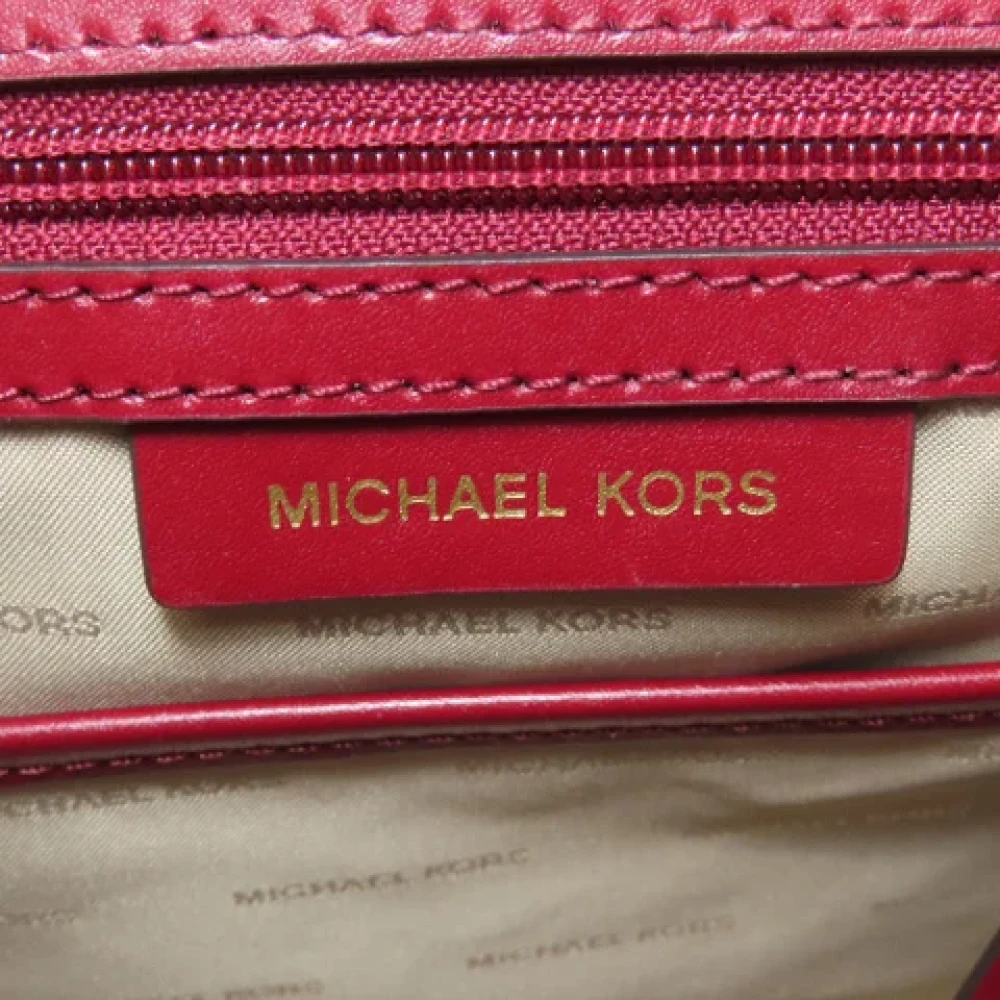 Michael Kors Pre-owned Leather backpacks Red Dames