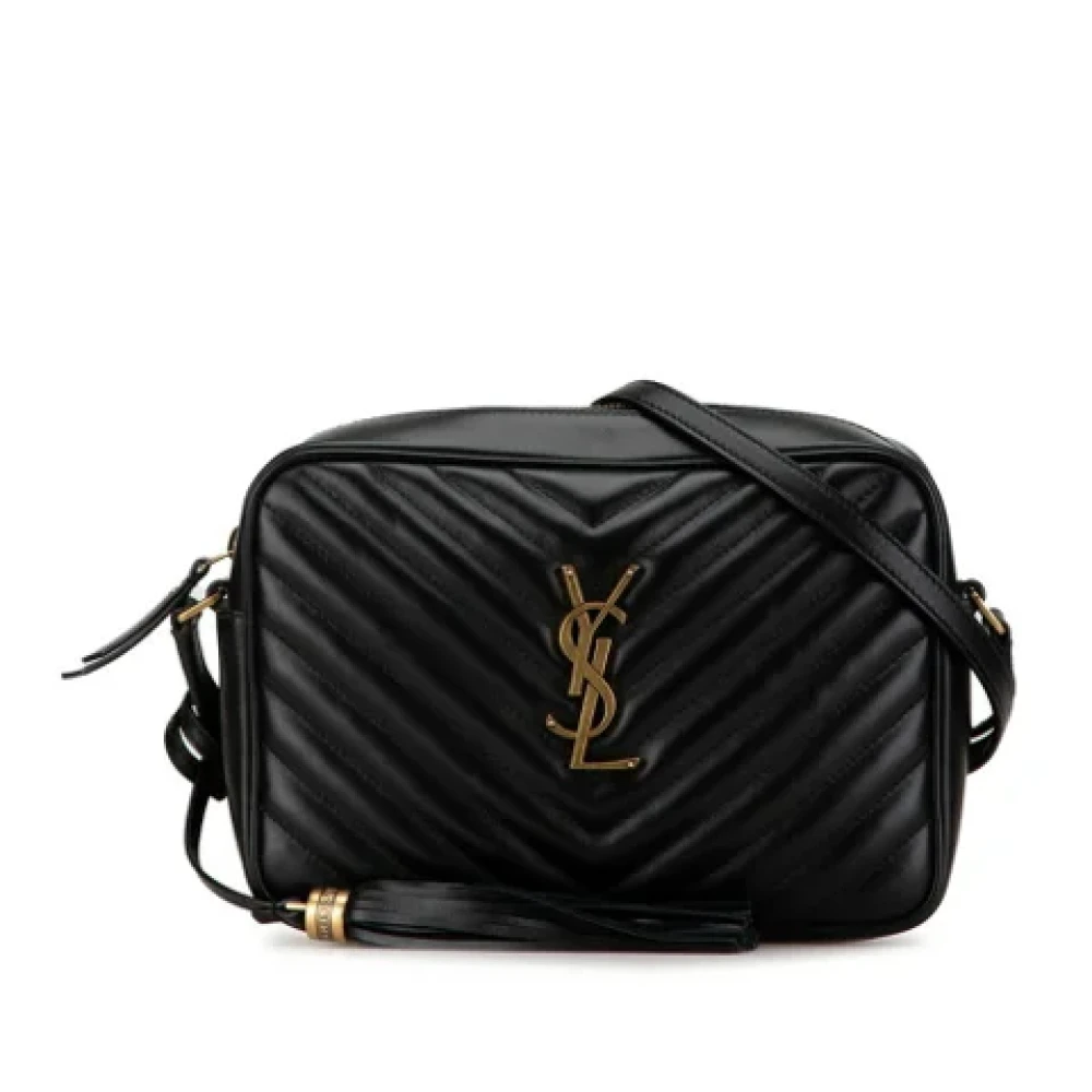 Saint Laurent Vintage Pre-owned Leather shoulder-bags Black Dames