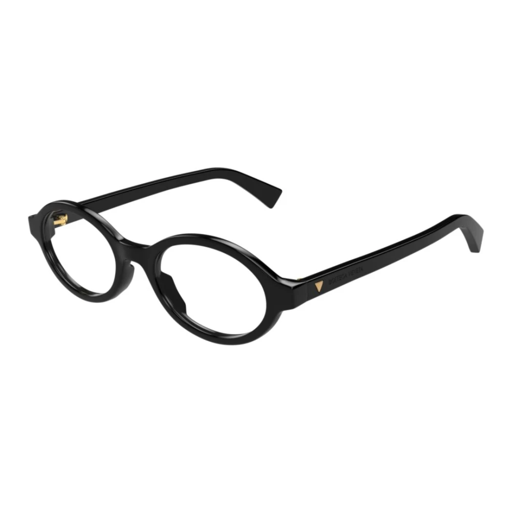 Bottega Veneta Unisex Black Round Eyeglasses