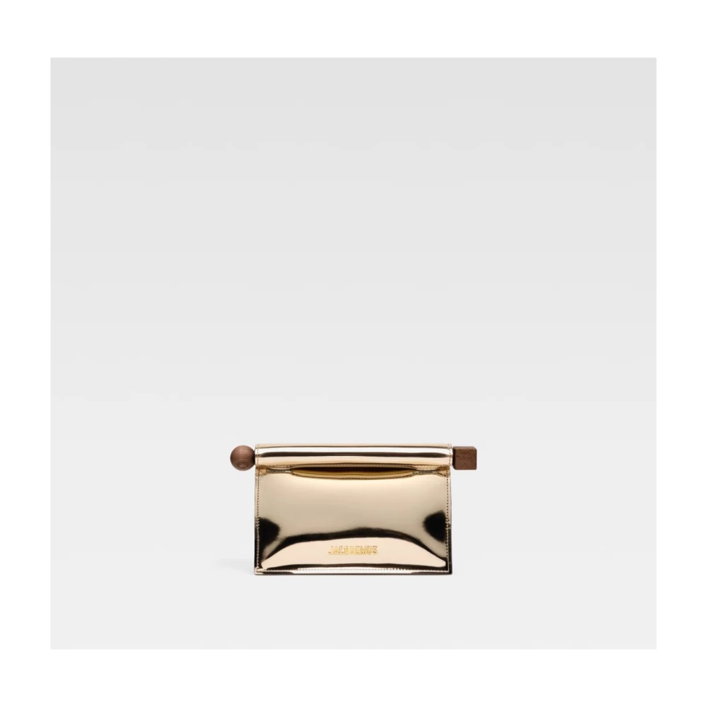 Jacquemus Ronde Vierkante Clutch Tas Yellow Dames