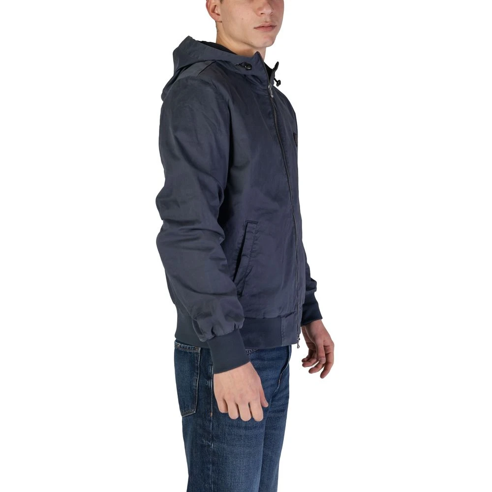 RefrigiWear Blauwe Katoenen Jas Herfst Winter Collectie Blue Heren