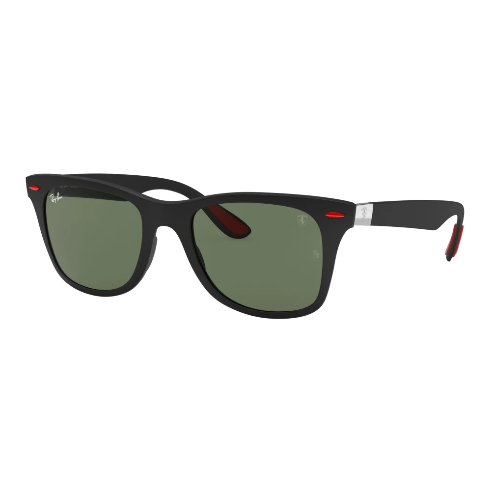 Ray-Ban Ferrari RB4195M, Black Sunglasses Green Classic lenses, Mojo Glasses - Image 3
