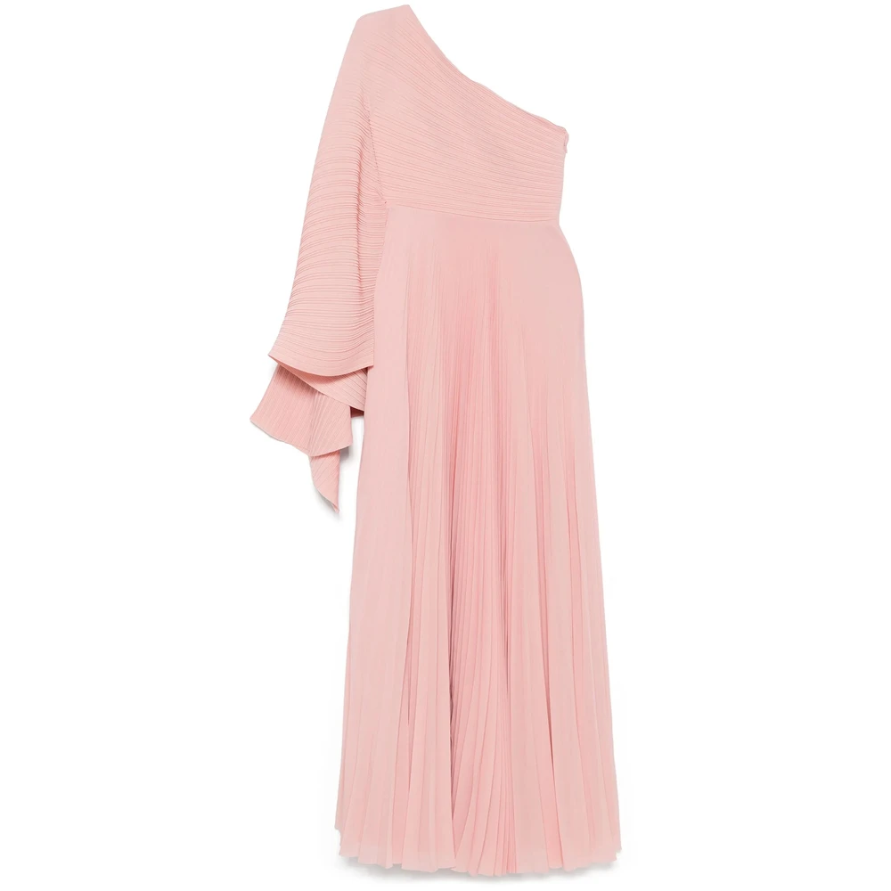 Solace London Bubblegum Roze One-Shoulder Jurk Pink Dames