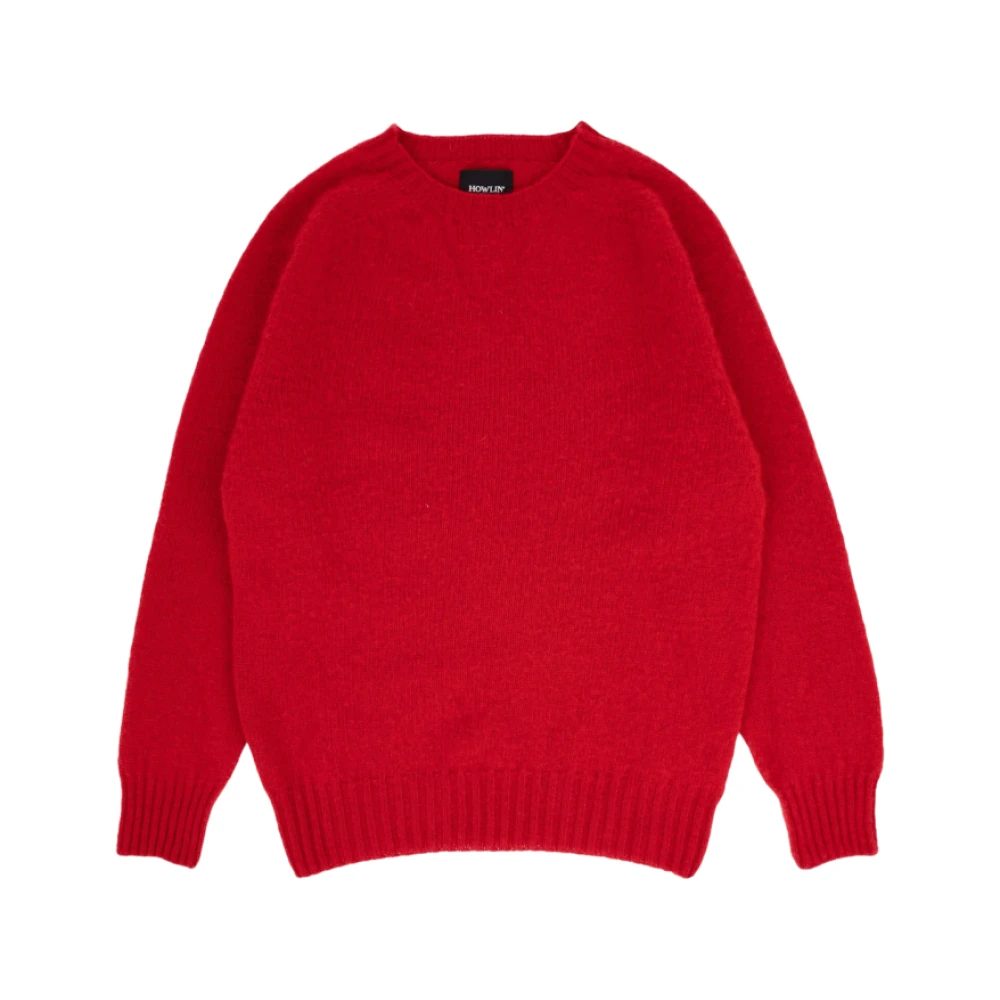Howlin' Crater Neck Shetland Sweater Red Heren