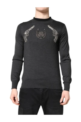 Guns Clover Horseshoe Sweater