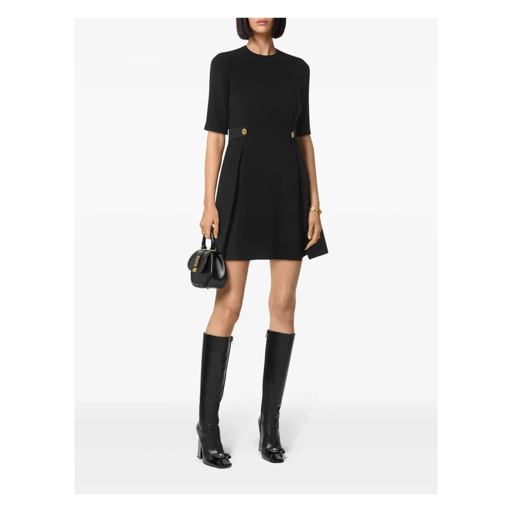 Versace Elegante Zwarte Jurk voor Vrouwen Black Dames
