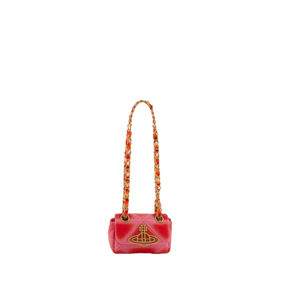 Vivienne Westwood Roze leren tas met kettingriem Pink Dames