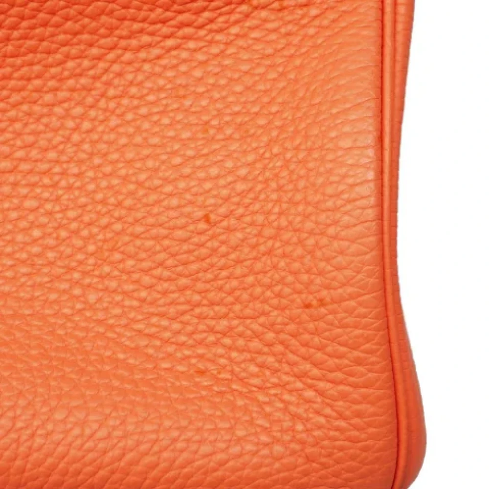 Hermès Vintage Pre-owned Leather hermes-bags Orange Dames
