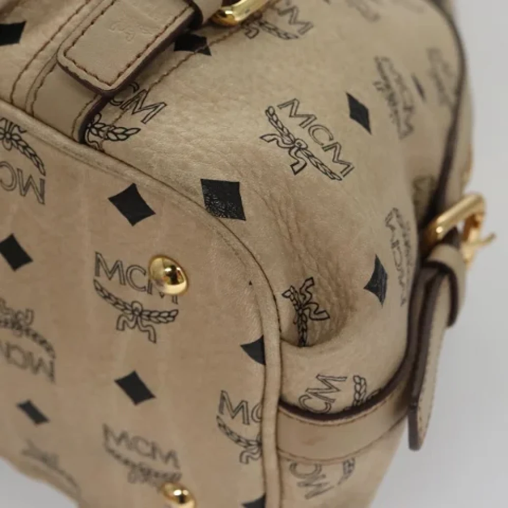 MCM Pre-owned Canvas handbags Beige Dames