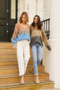 zachte-v-hals-ombre-trui