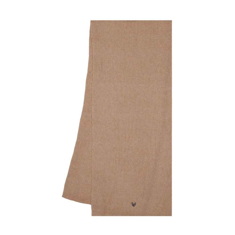 Pieces Women's Beige Winter Scarves, One Size, Classic Wool-Blend Polyester Scarf
