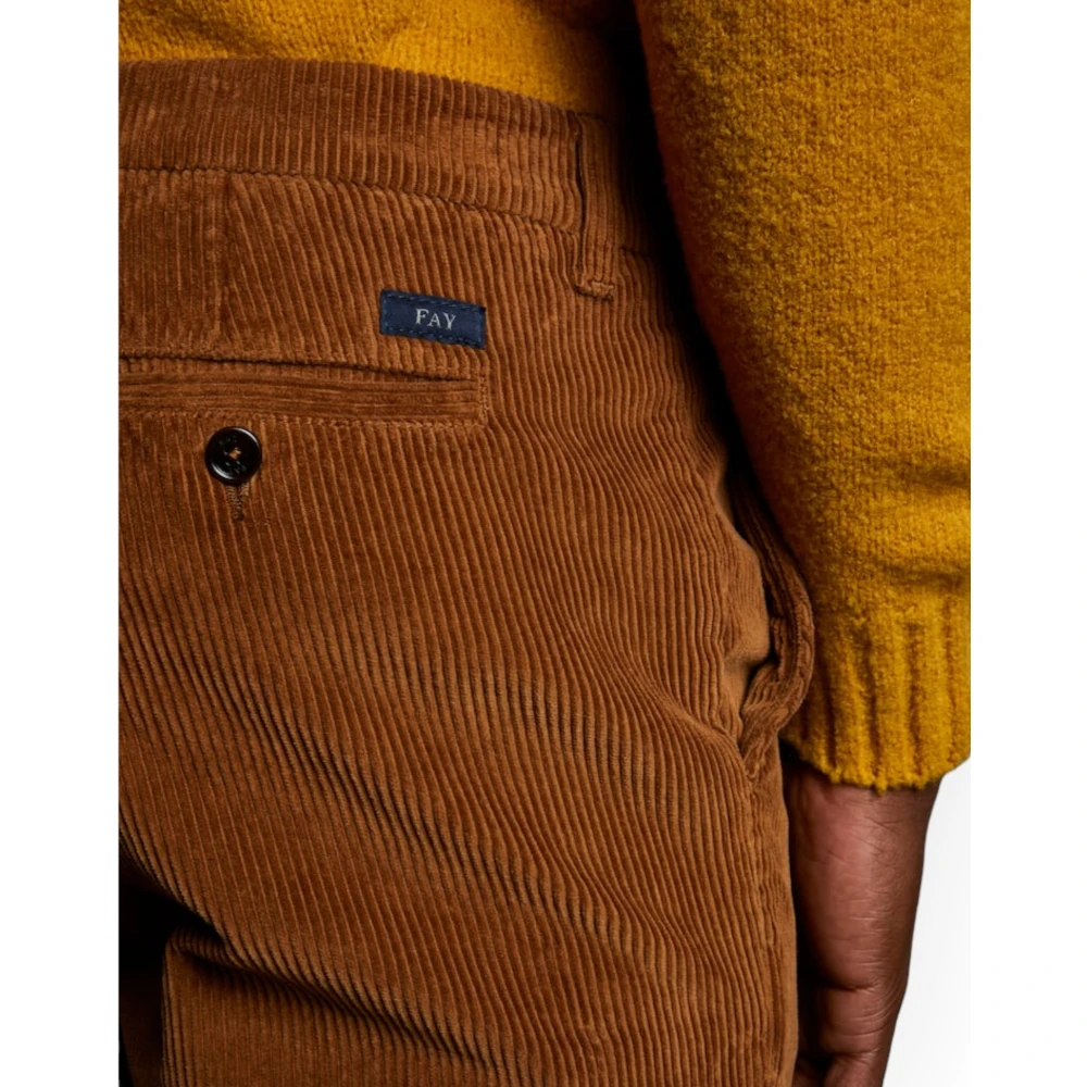 Fay Capri Broek in Tintocapo Stijl Brown Heren