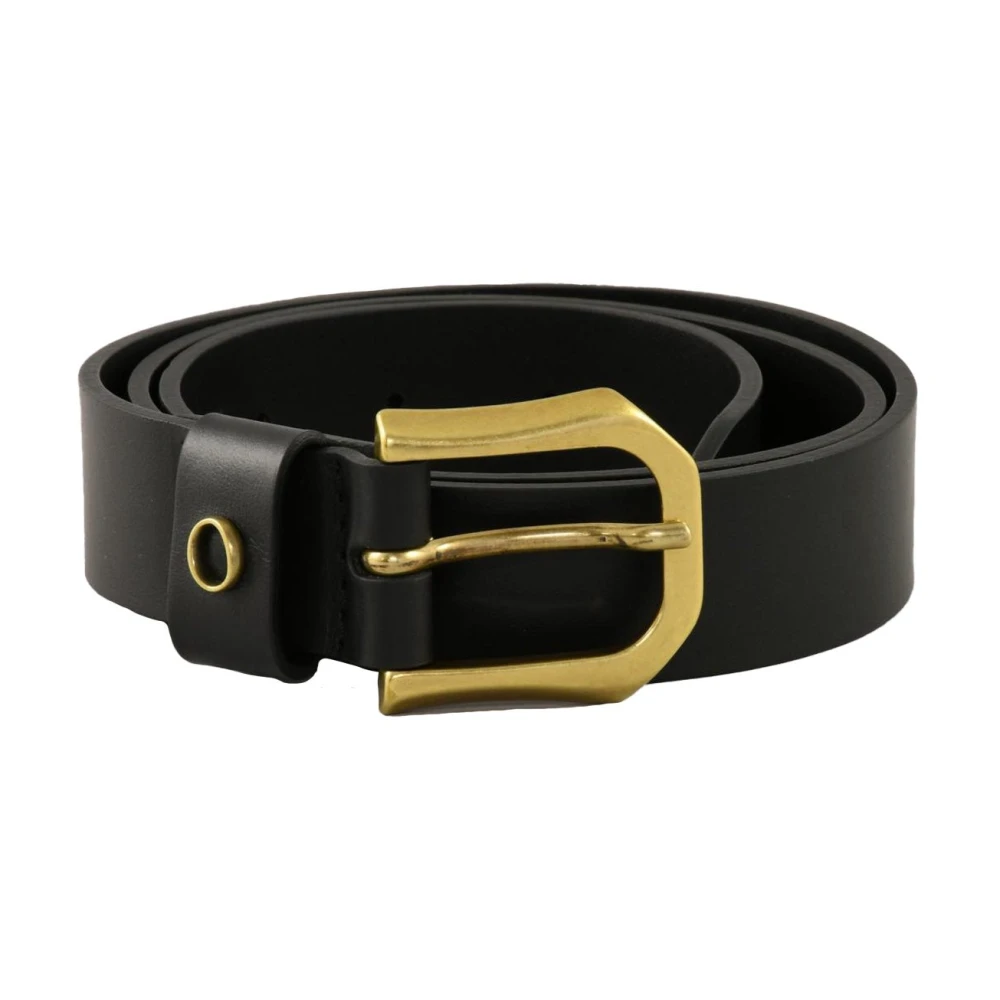 Orciani Leren Riem 100% Pelle Black Dames