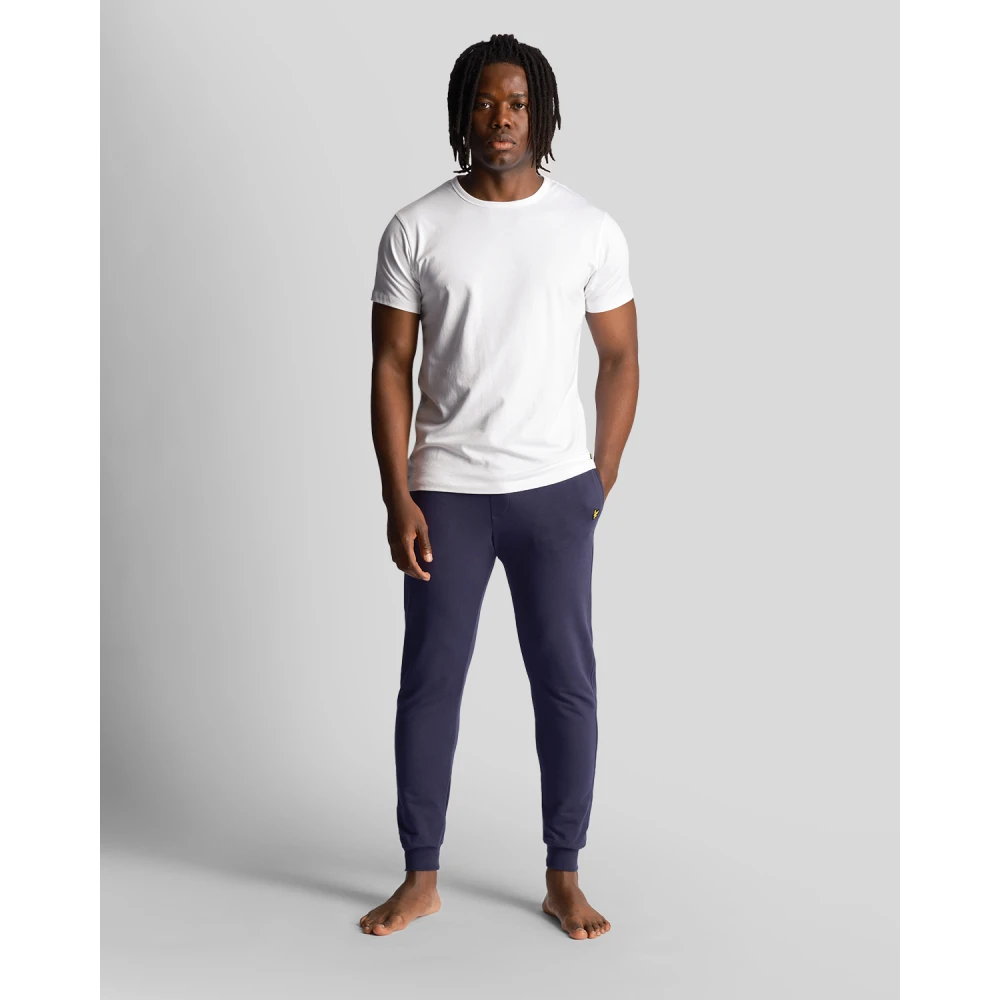 Lyle & Scott Mid Bottoms Single Jersey Lounge Pant Blue Heren