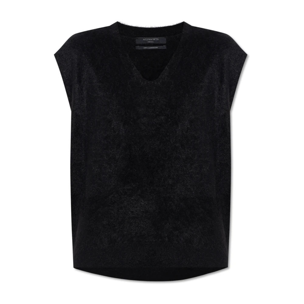 AllSaints Kasjmier vest Rebel Black Dames