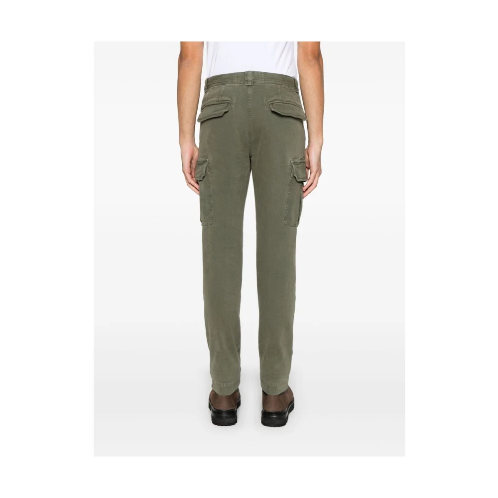 Incotex Olijfgroene Cargo Broek Tapered Leg Green Heren