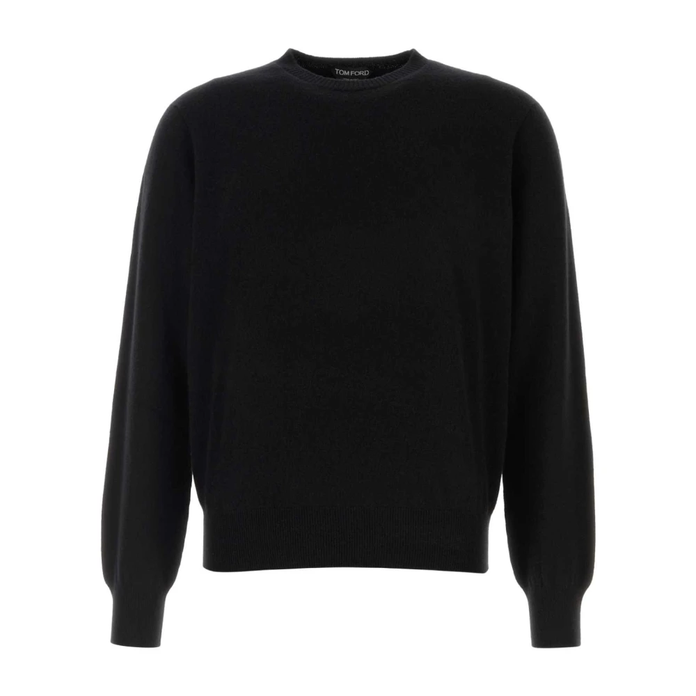 Tom Ford Men's Black Sweatshirts,, Cashmere Jumper Knitwear Medium