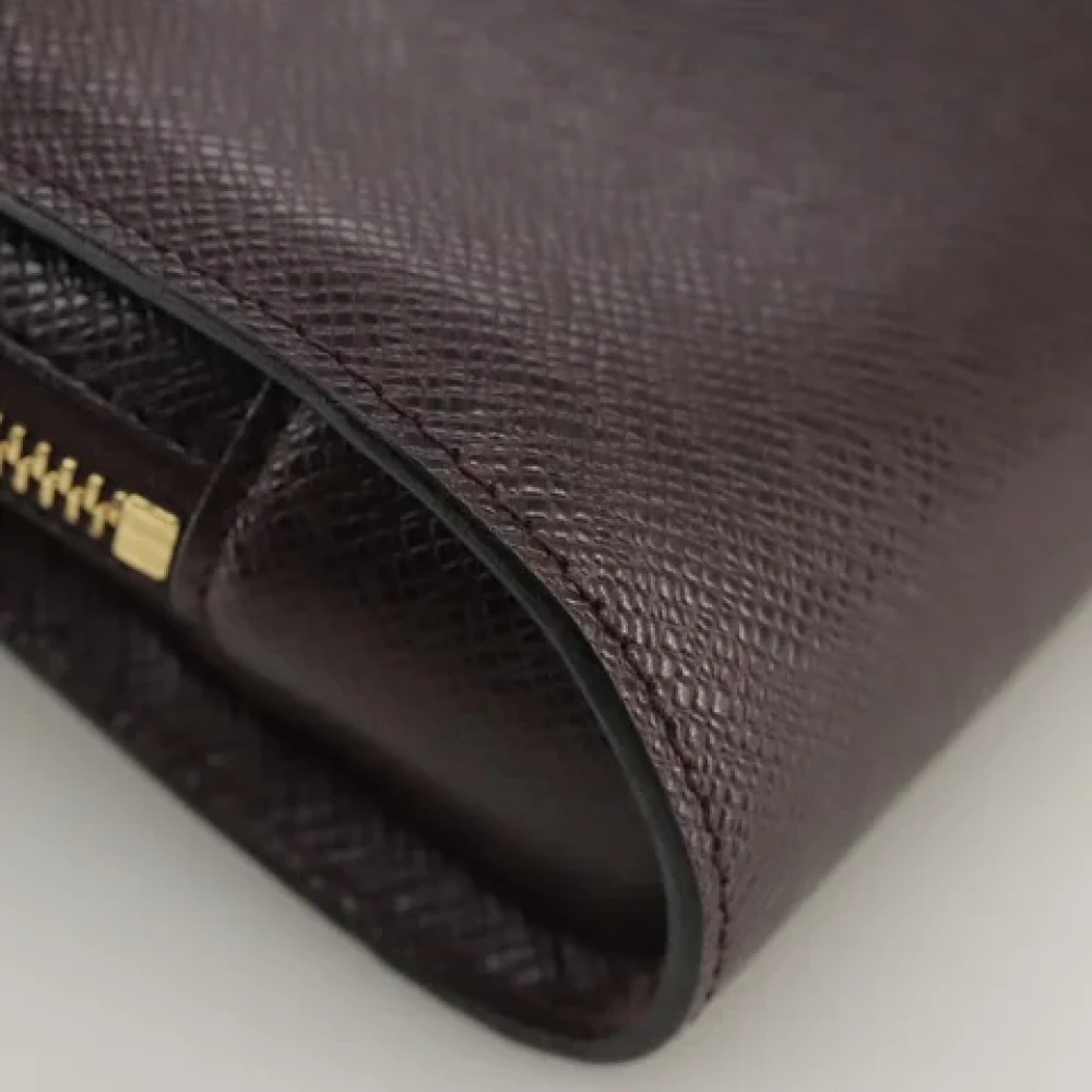 Louis Vuitton Vintage Pre-owned Leather clutches Brown Dames
