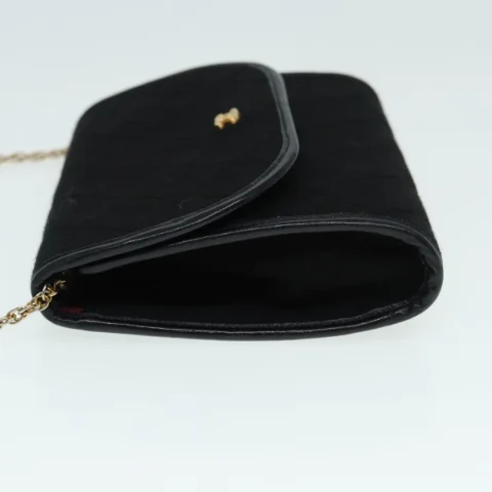 Chanel Vintage Pre-owned Cotton chanel-bags Black Dames