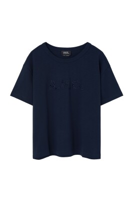 chemise-bleue-imprimee-marine