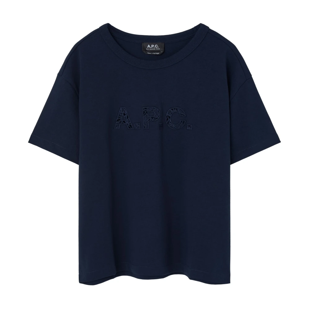 A.p.c. - Tops > T-Shirts - Blue - A.p.c. - Modalova