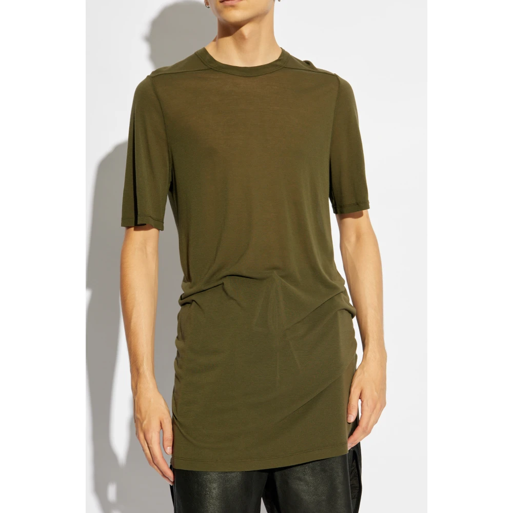 Rick Owens Level T-Shirt Green Heren