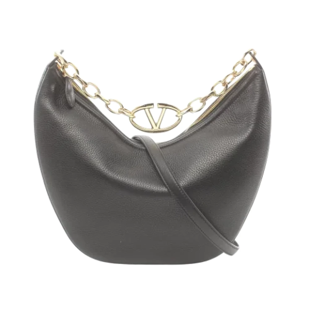 Valentino Vintage Pre-owned Leather handbags Black Dames