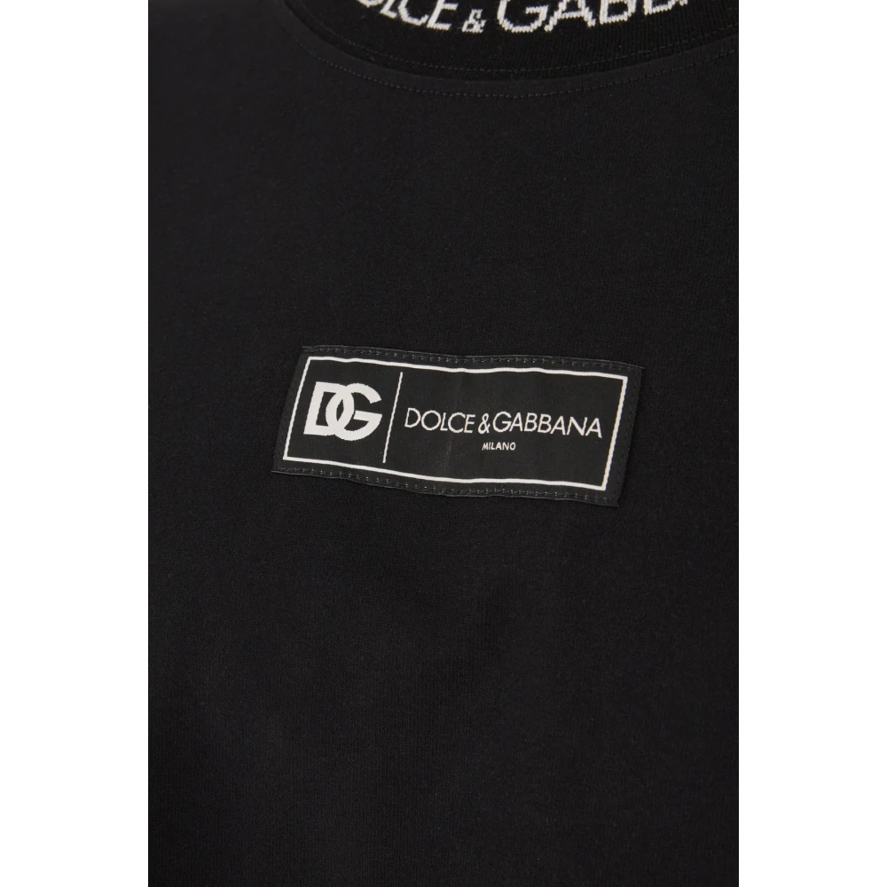 Dolce & Gabbana Casual Katoenen T-Shirt Black Heren