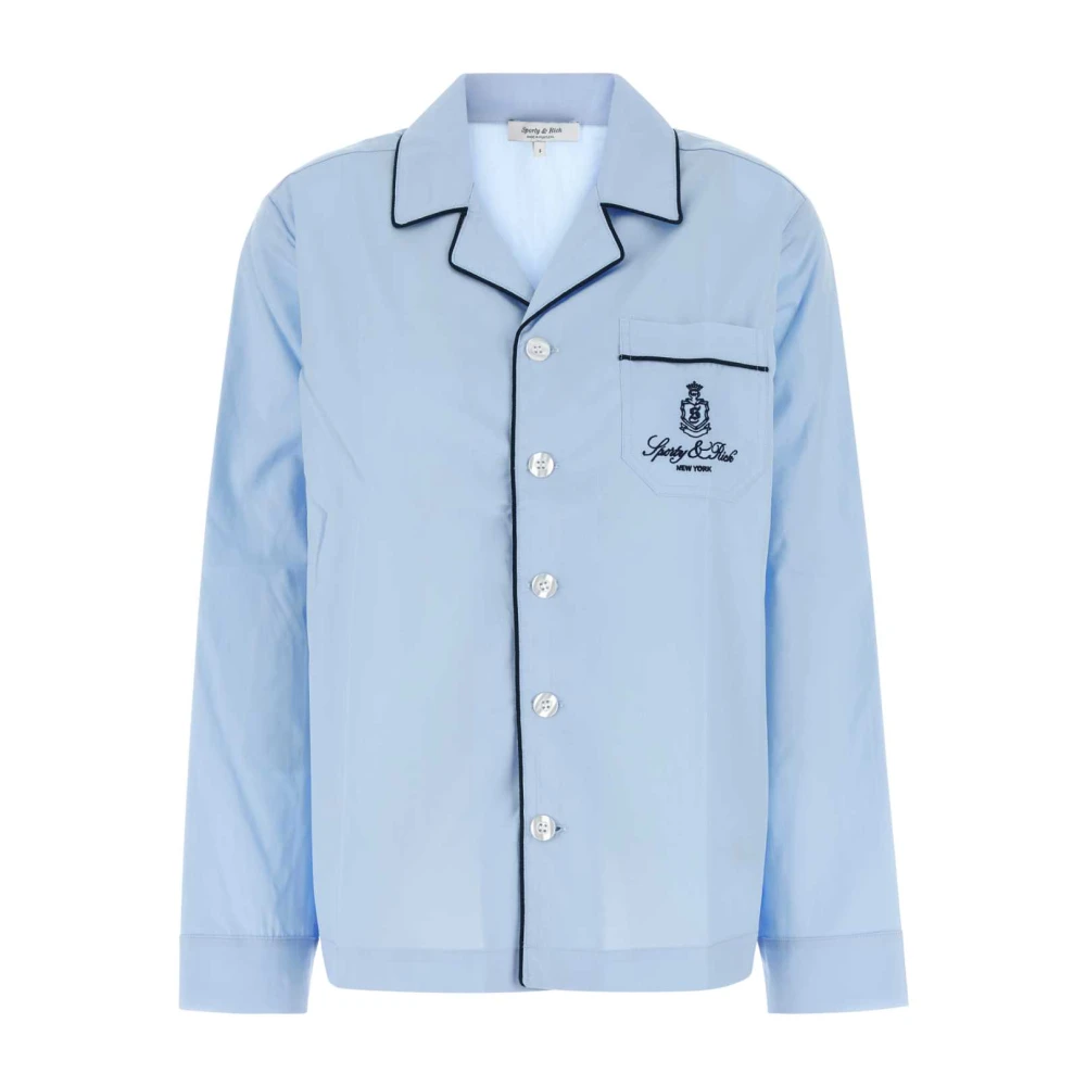 Sporty & Rich Pyjamashirt uit de Wall Street-collectie Blue Heren