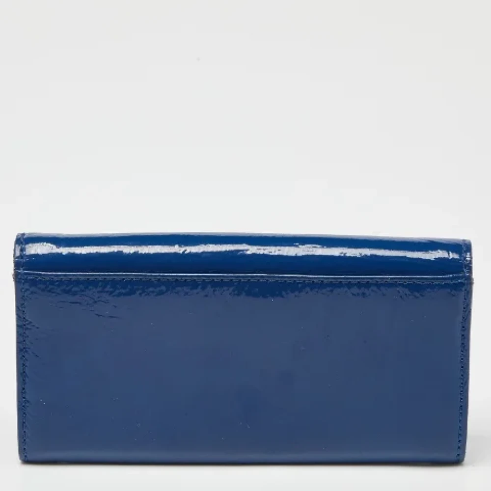 Givenchy Pre-owned Leather wallets Blue Dames