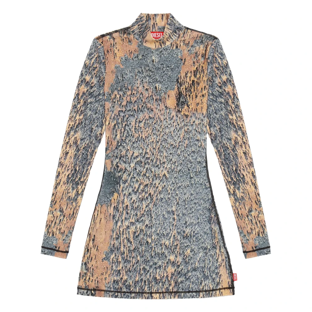 Diesel Grijze Casual Jurken voor Vrouwen Multicolor Dames