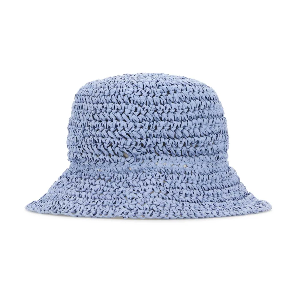 Ganni Blauwe Gehaakte Emmerhoed Blue Dames