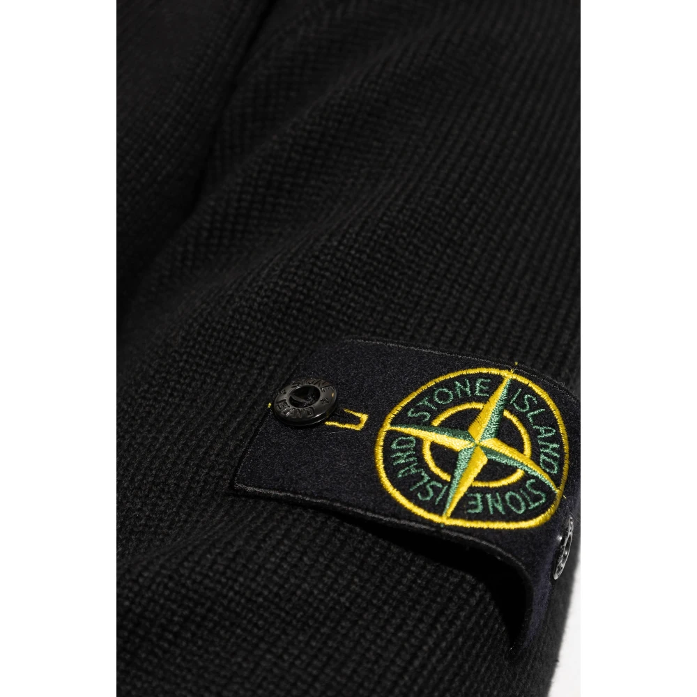 Stone Island Trui met logo Black Heren