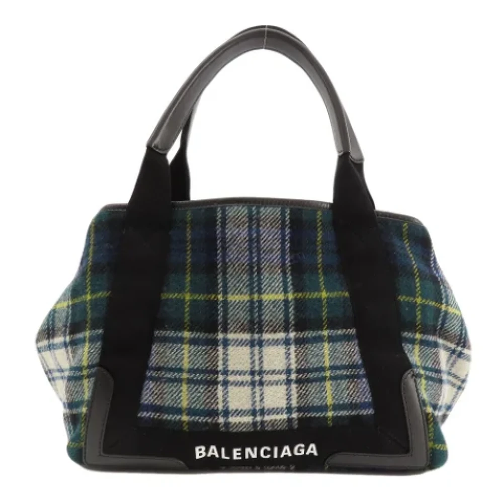 Balenciaga Vintage Pre-owned Wool balenciaga-bags Green Dames