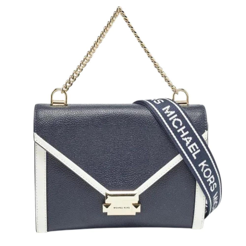 Michael Kors Pre-owned Leather shoulder-bags Blue Dames