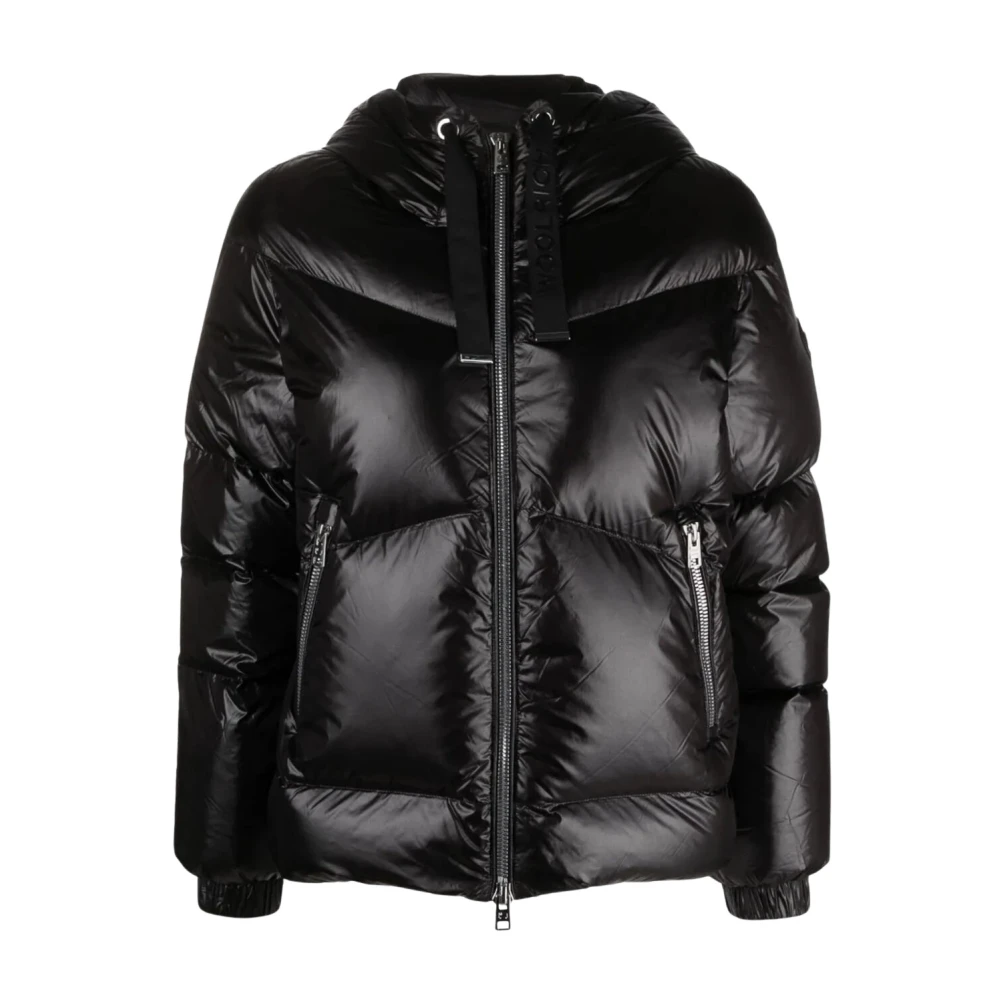 Woolrich Zwarte Aliquippa Winterjas voor Vrouwen Black Dames