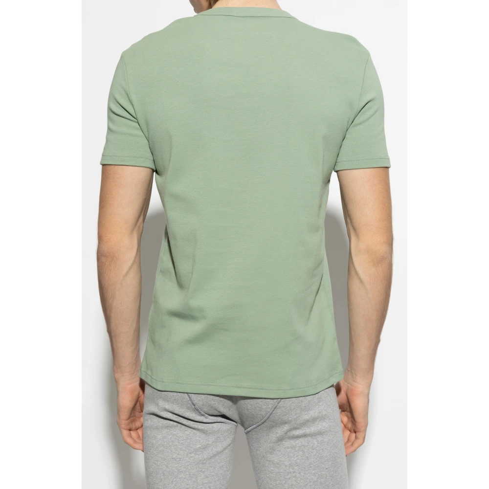Tom Ford Ondergoed T-shirt met logopatch Green Heren