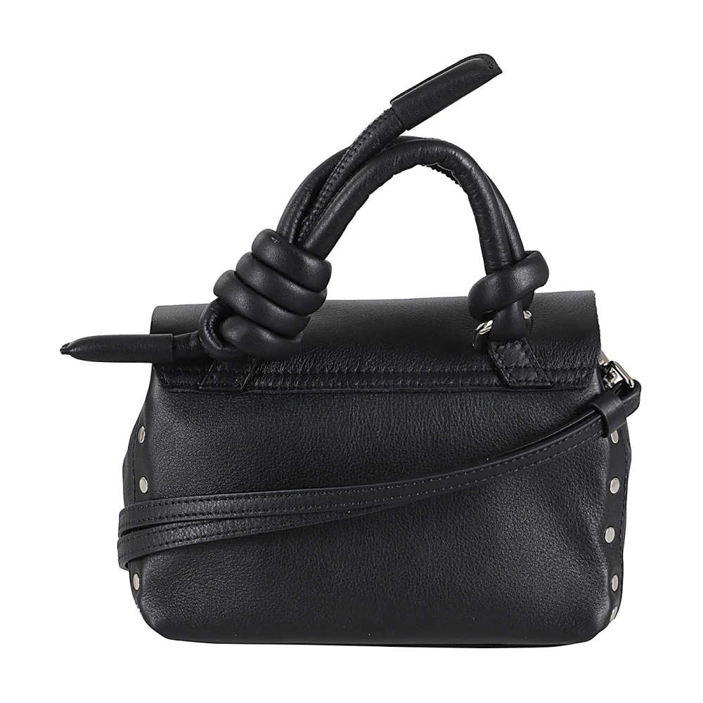 Zanellato Lichtgewicht Knoop Tas Black Dames
