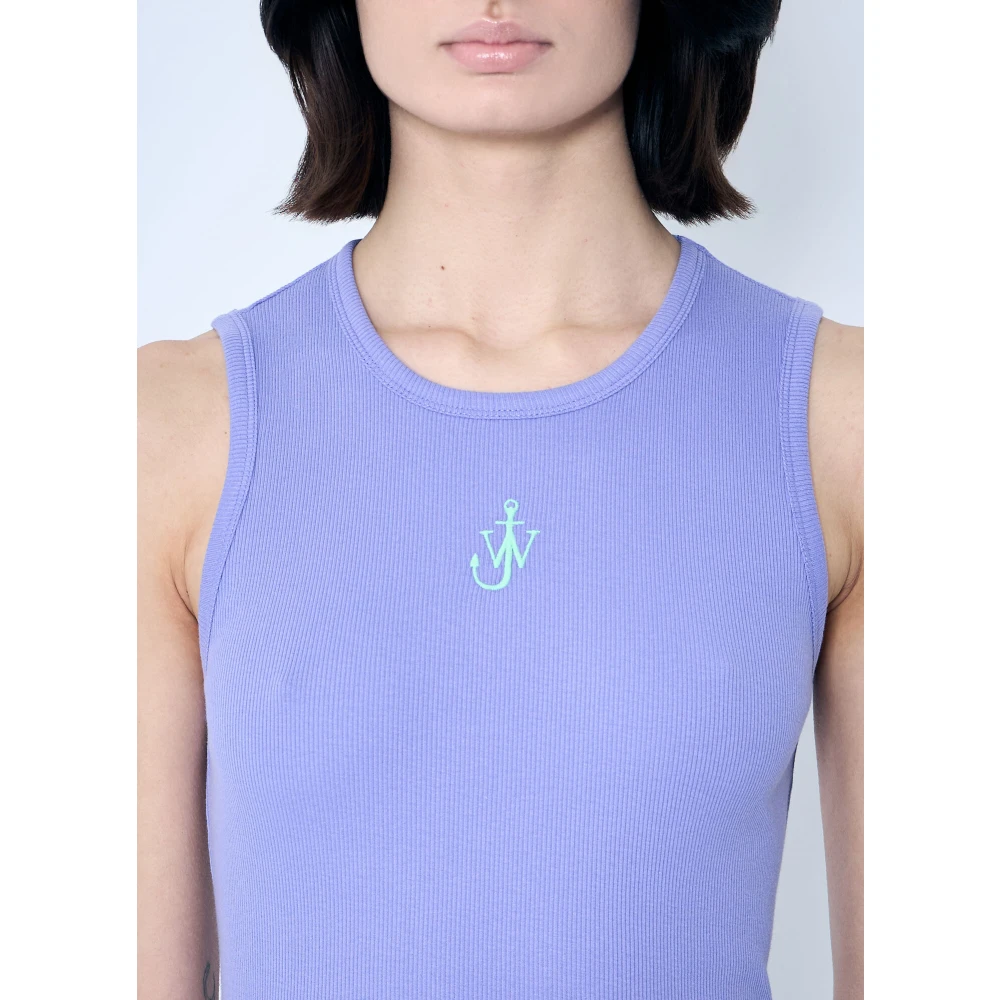 JW Anderson Anker Logo Tank Top Purple Dames