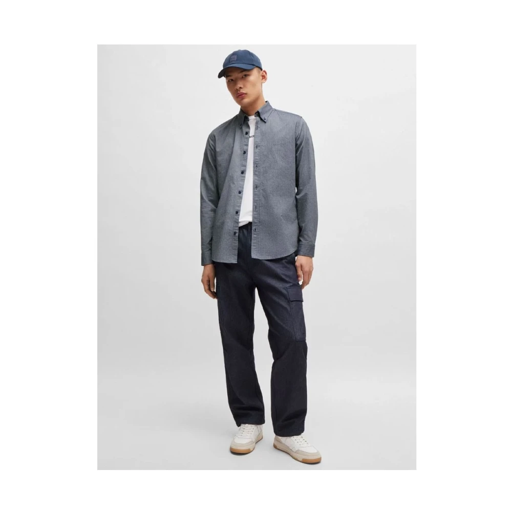 Hugo Boss Stijlvolle Shirt voor Mannen Blue Heren